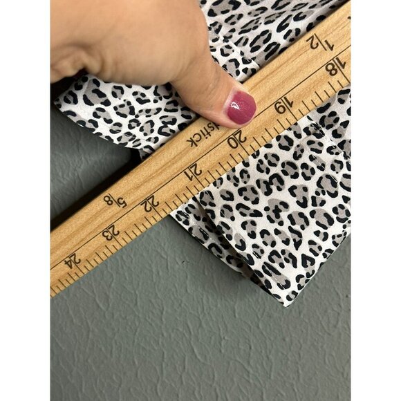 Talbot's Women's 24 Plus No Iron LS Button-Up Dress Shirt Leopard Print - Picture 9 of 9